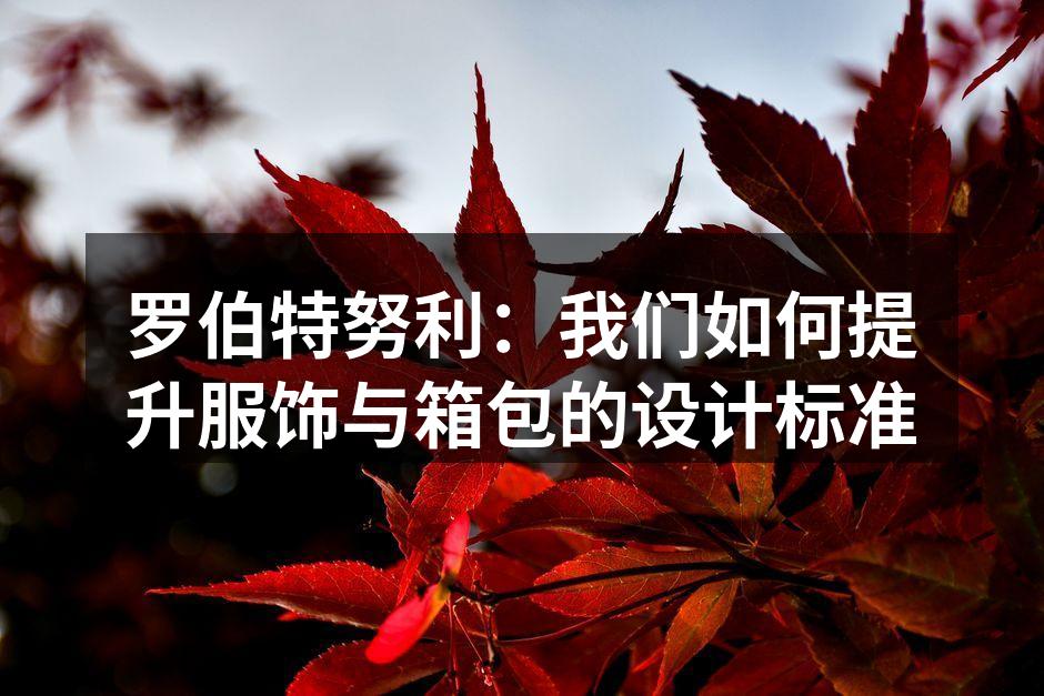 罗伯特努利：我们如何提升服饰与箱包的设计